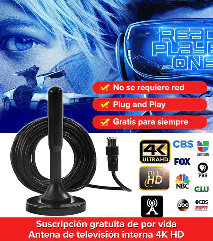 Connect TV™|Antena Digital Hd Para Tv Plus ⚡ 📺