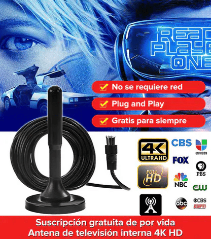 Connect TV™|Antena Digital Hd Para Tv Plus ⚡ 📺