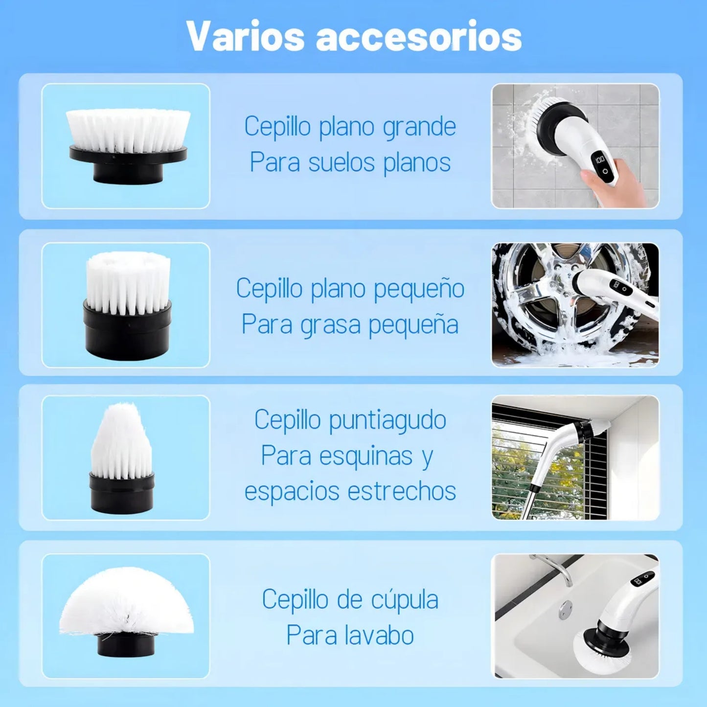 SpinPro™ |Cepillo Electrico Limpieza 9 En 1 🚿 ✨