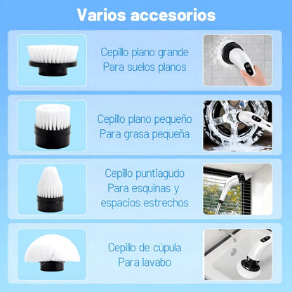 SpinPro™ |Cepillo Electrico Limpieza 9 En 1 🚿 ✨