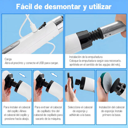 SpinPro™ |Cepillo Electrico Limpieza 9 En 1 🚿 ✨
