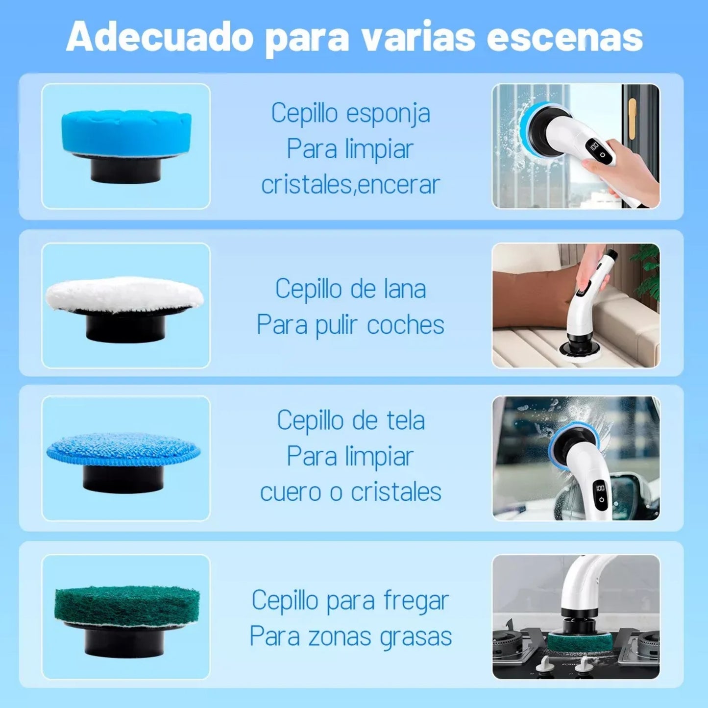 SpinPro™ |Cepillo Electrico Limpieza 9 En 1 🚿 ✨