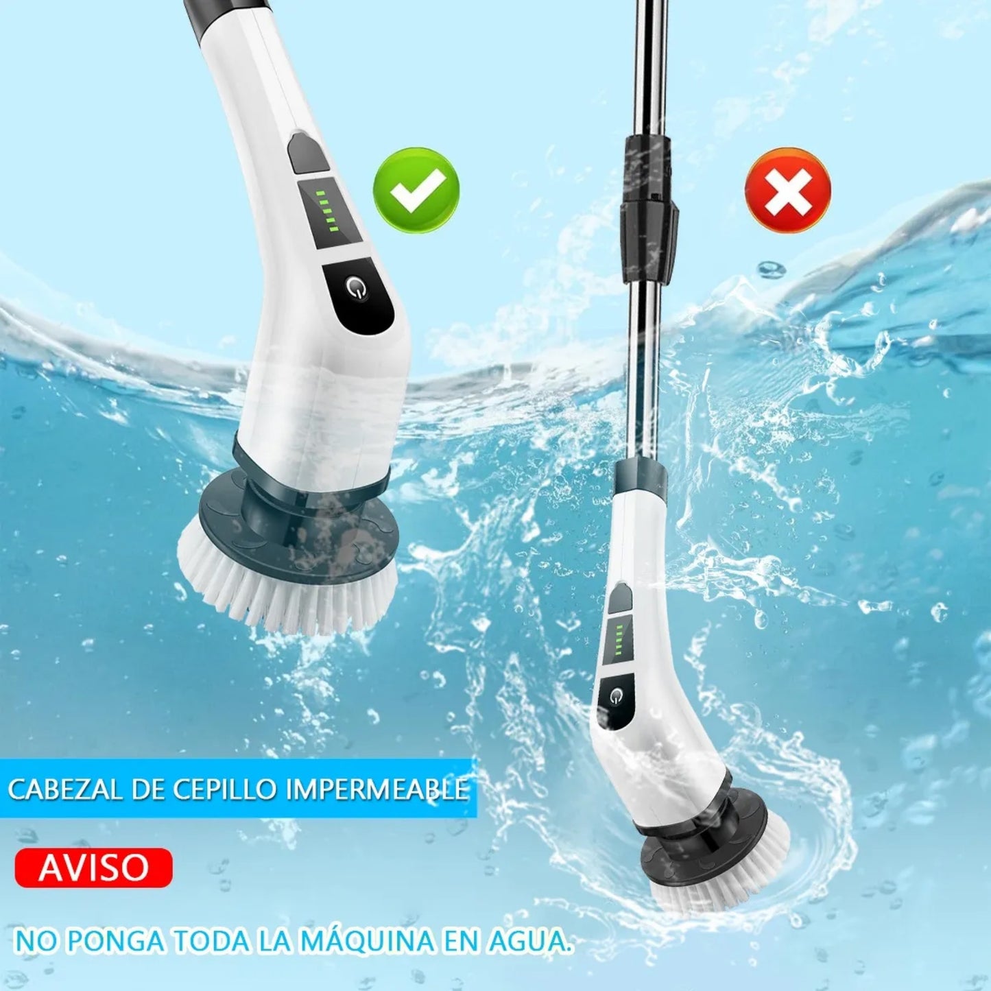 SpinPro™ |Cepillo Electrico Limpieza 9 En 1 🚿 ✨