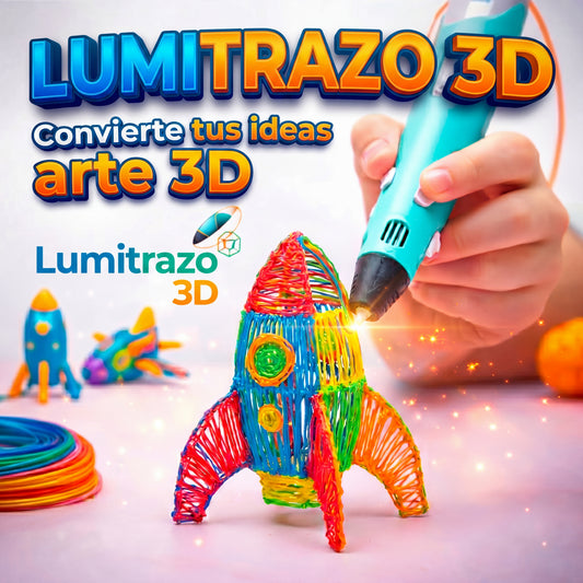 Lumitrazo 3D™ | Pluma 3d Dibujo Boligrafo Impresora✍️🌈