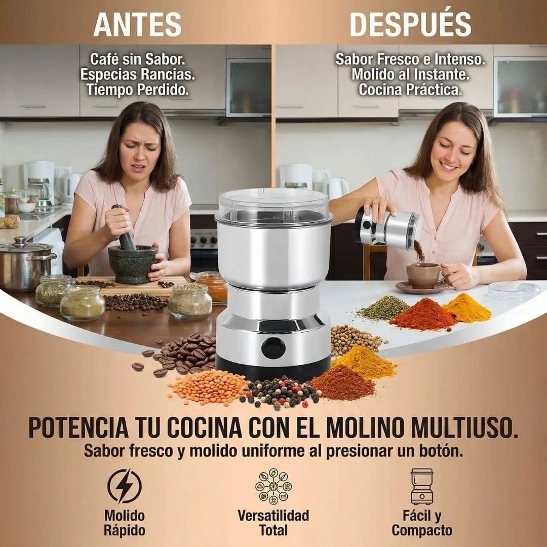 PowerGrind™ |Molino Moledor de Café y Especias PREMIUM.⚡