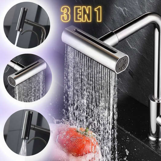AquaFlex 720® |Grifo Multifuncional En Cascada 3 En 1🚿