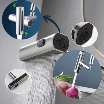 AquaFlex 720® |Grifo Multifuncional En Cascada 3 En 1🚿