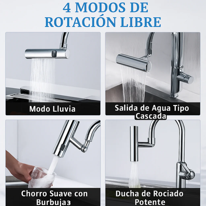 AquaFlex 720® |Grifo Multifuncional En Cascada 3 En 1🚿