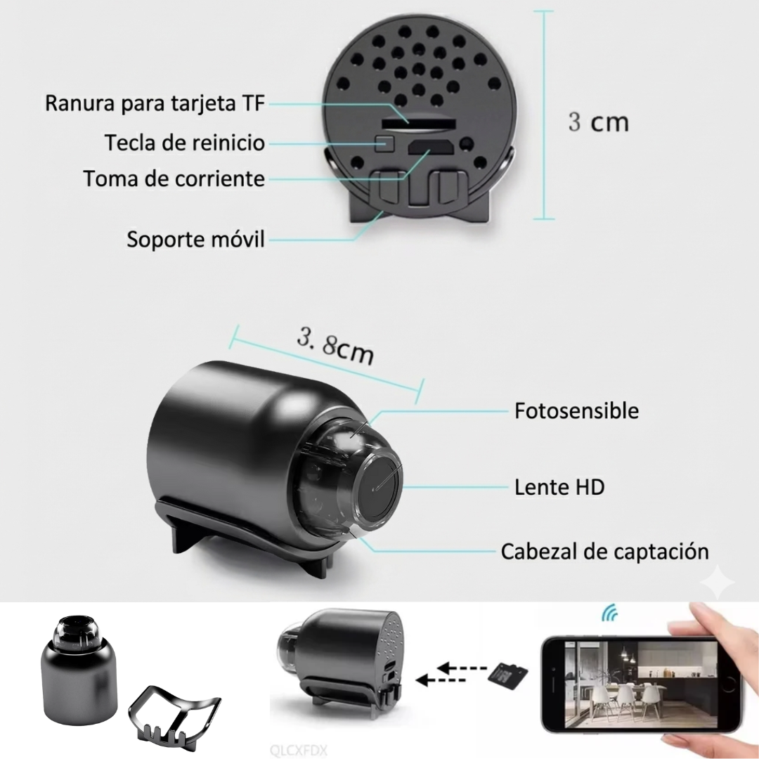 SpyCam Mini™ | Mini Cámara Inteligente HD UltraVision📷