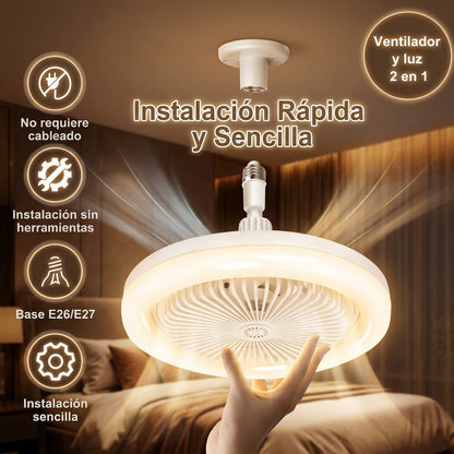 FRESCOLUZ ™ |Foco Ventilador 2 EN 1💡🌬️