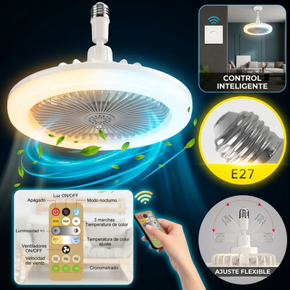 FRESCOLUZ ™ |Foco Ventilador 2 EN 1💡🌬️