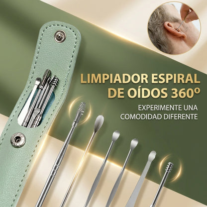 AurisKit ™Kit |Limpiador De Oidos 6 Piezas (2X1)🦻🏻🪛