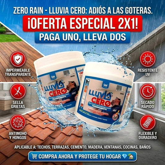 2X1 🔥 Lluvia Cero 500ml Impermeabilizante 💦🚫