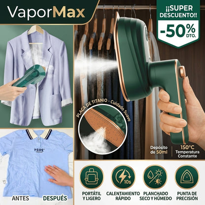 VaporMax ™ | Plancha A Vapor Portatil De Mano 💨🔥