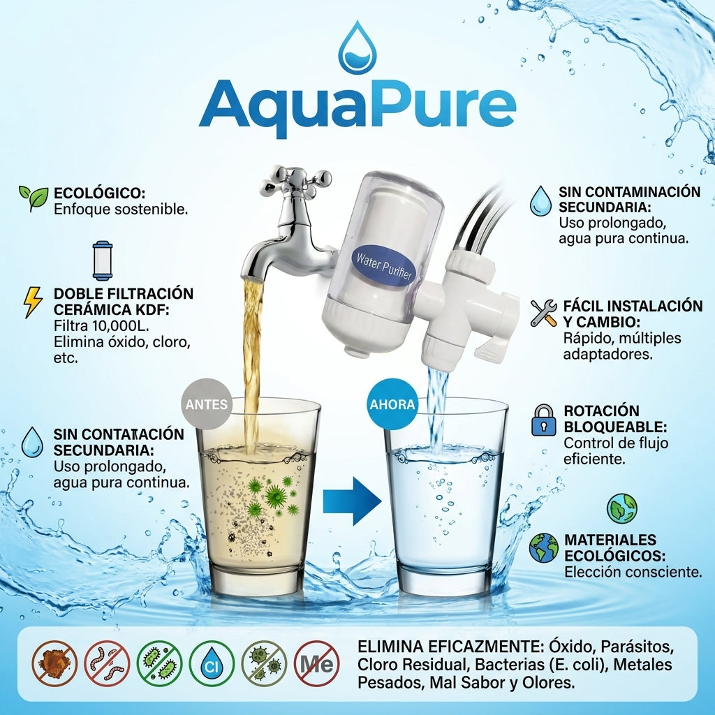 AquaPure ™|Purificador Filtro De Agua 💧✨