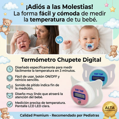 Chupicare+™|Termometro Chupon Bebe Chupete 👩🏻‍🍼✨
