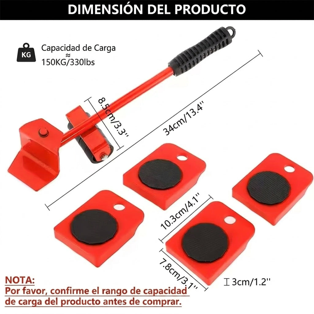 Levanta-todo™ | Palanca Levanta Muebles Pesados 360🏋️‍♂️