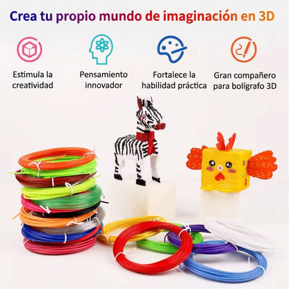 Lumitrazo 3D™ | Pluma 3d Dibujo Boligrafo Impresora✍️🌈