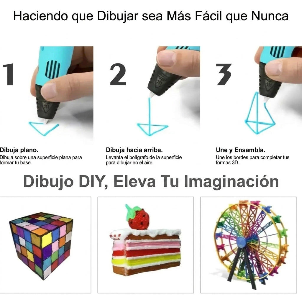 Lumitrazo 3D™ | Pluma 3d Dibujo Boligrafo Impresora✍️🌈