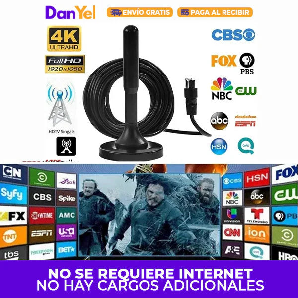 Connect TV™|Antena Digital Hd Para Tv Plus ⚡ 📺