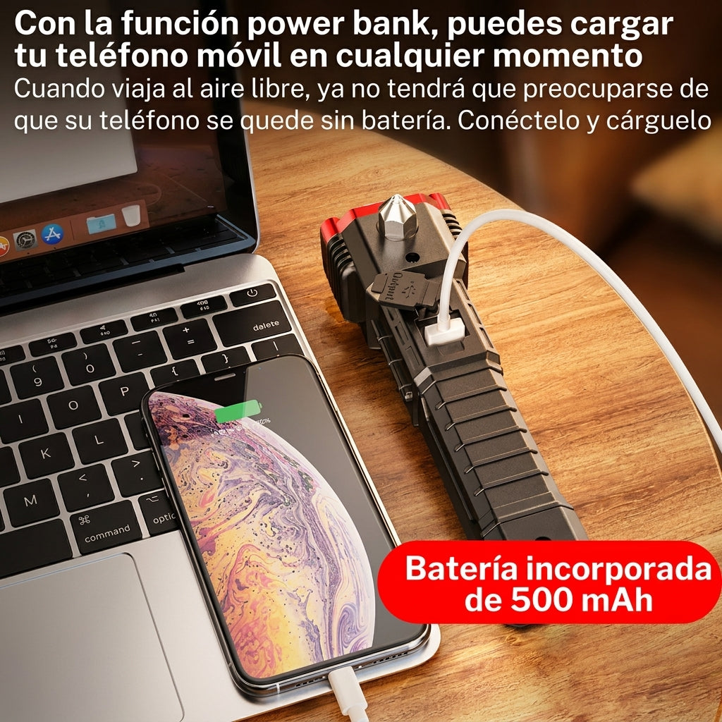 Linterna Martillo Powerbank Portatil