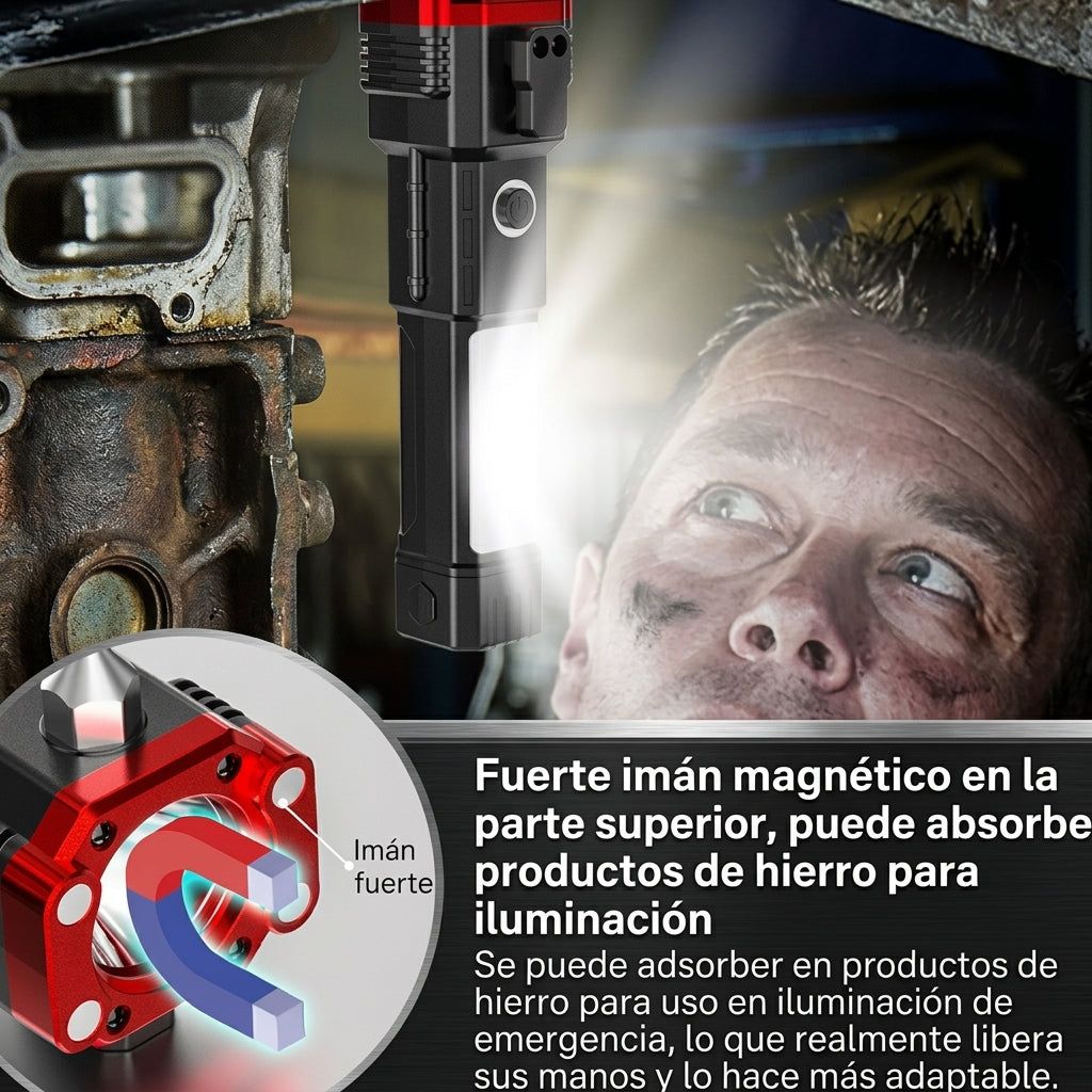 Linterna Martillo Powerbank Portatil